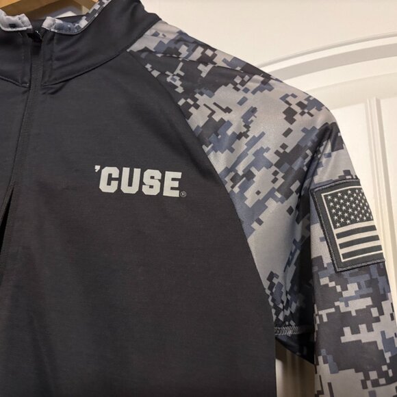 Syracuse Orange OHT 1/4 Zip Sweatshirt Womens Small Colosseum Camo 'Cuse - Picture 2 of 3